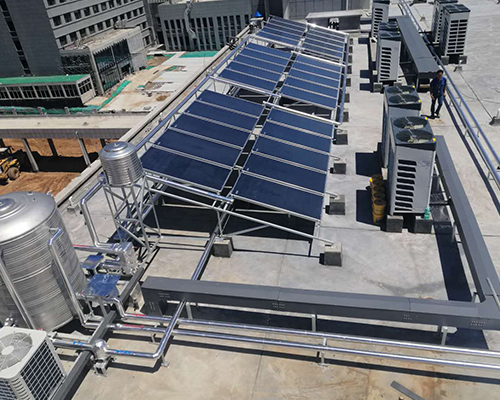 太原市救助管理站新站海尔平板太阳能+空气能热水项目